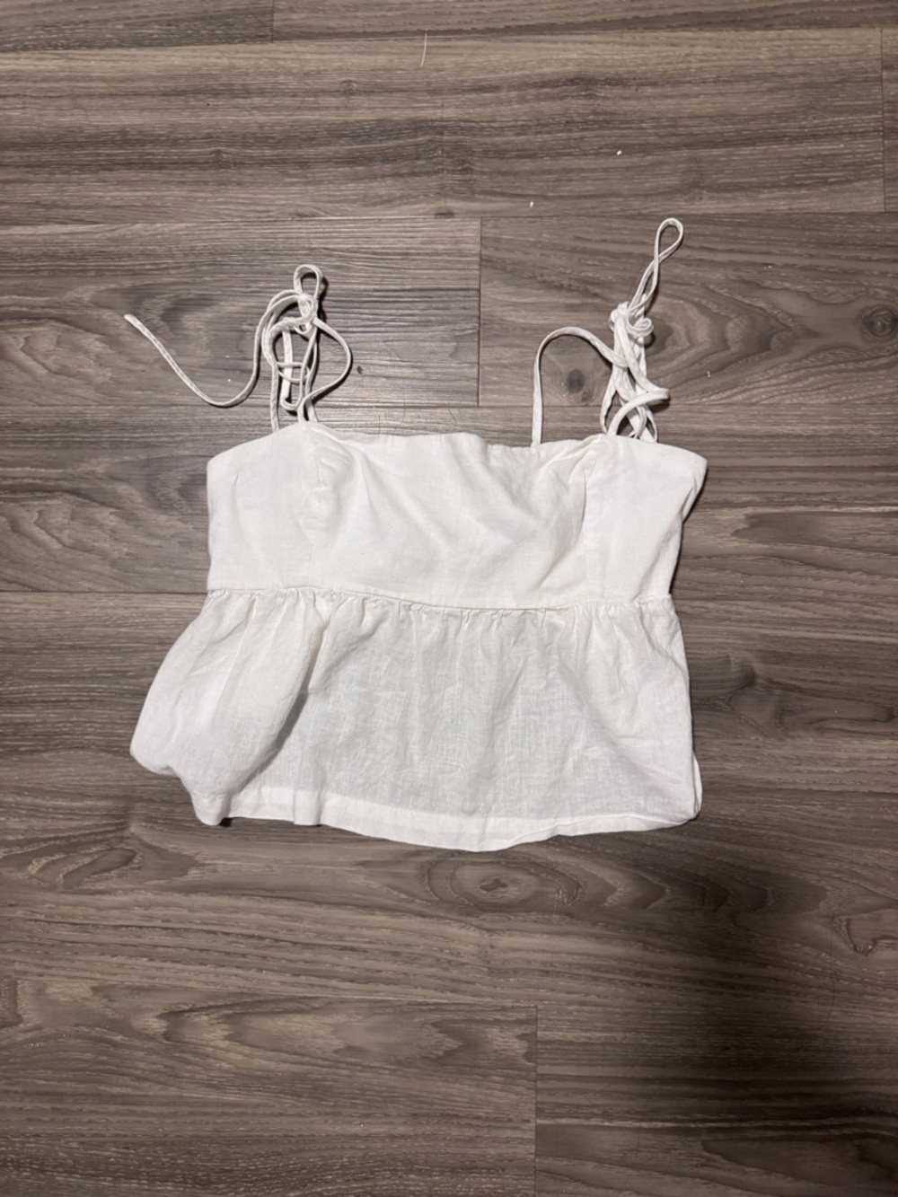 Dynamite White Tie-Strap Tank sizeM